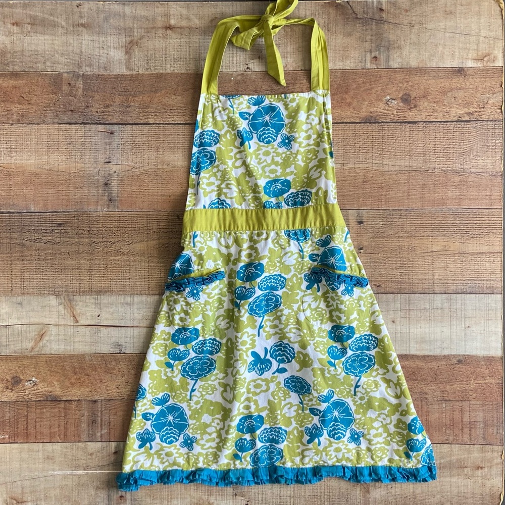 Anthro Halter Apron with Pockets